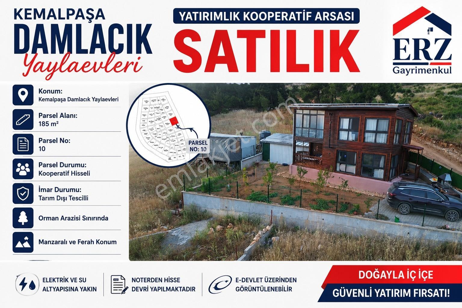 Kemalpaşa Damlacık Yaylaevleri'nde Satılık 185 M² Hisseli Parsel - Görsel 13