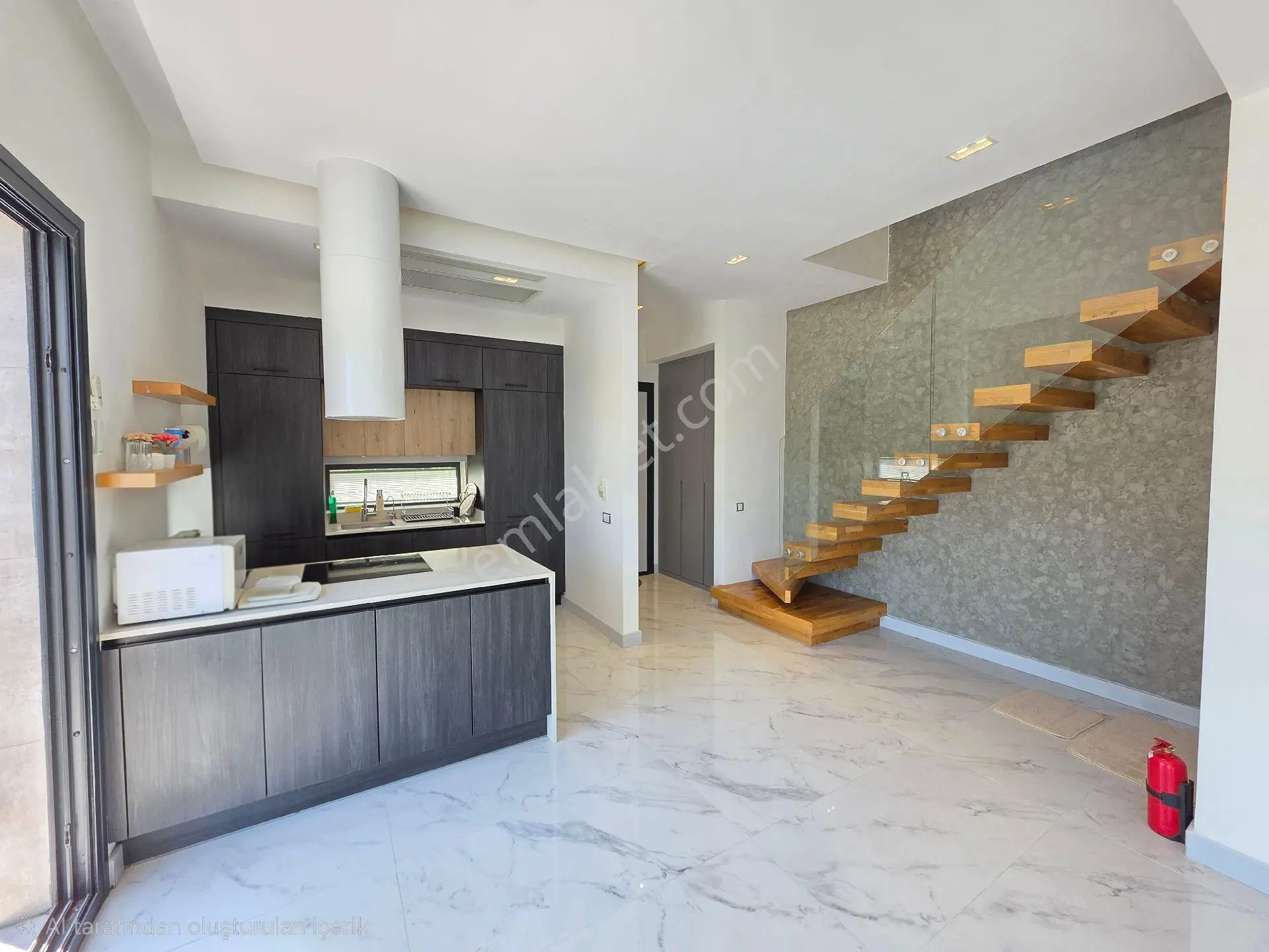 Ortakent Yahşi'de Site İçi 4+1 Havuzlu Deniz Manzaralı Villa ! - Görsel 9