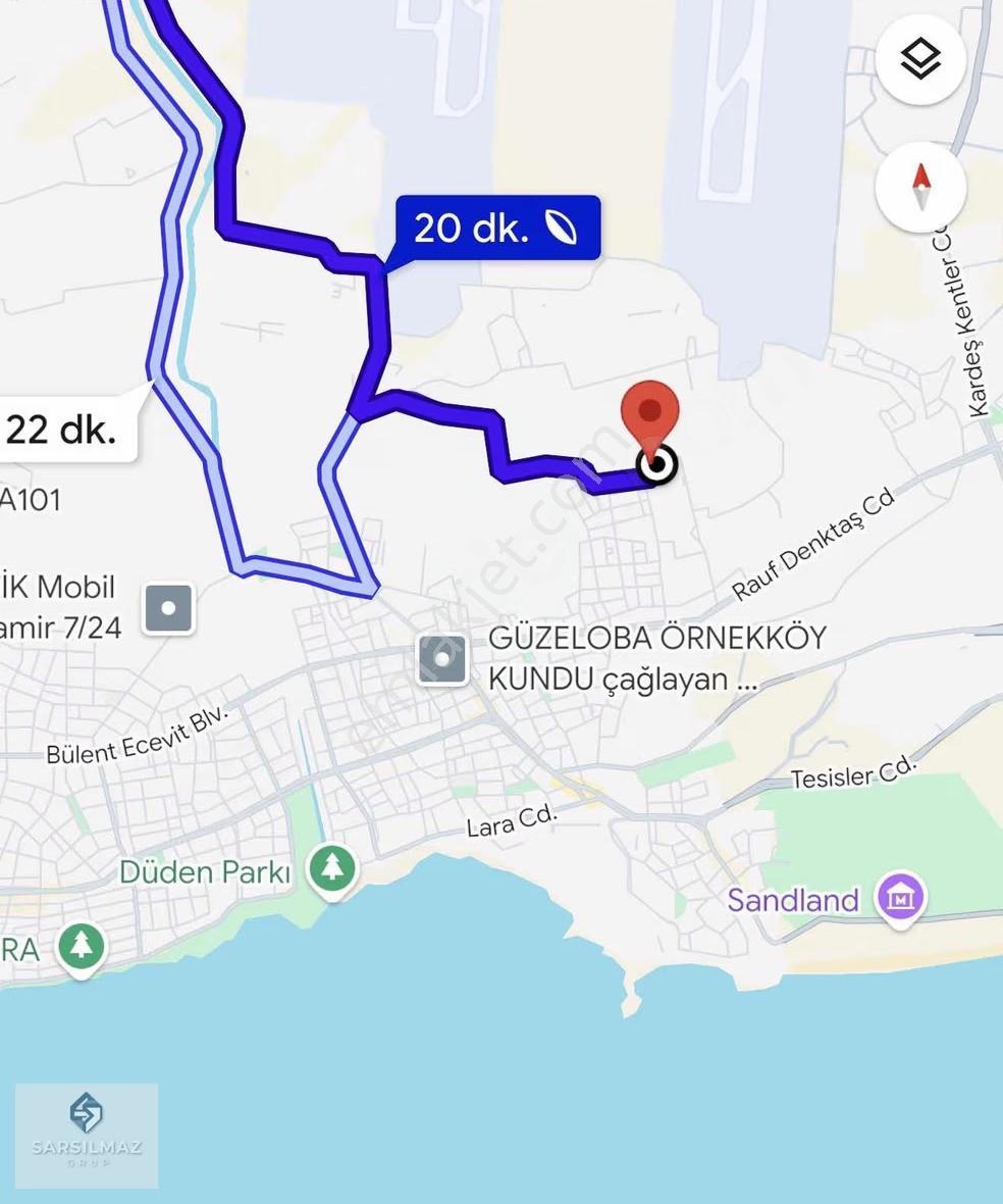 Muratpaşa Güzelbağ Mahsinde Yola Cephe Konut İmarlı Satılık Arsa - Görsel 2