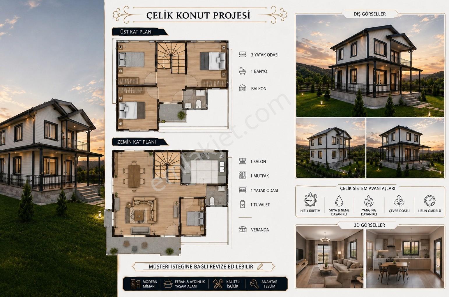 Hayalinizdeki Müstakil Tapulu Villa Ve Arsası Burada - Görsel 4