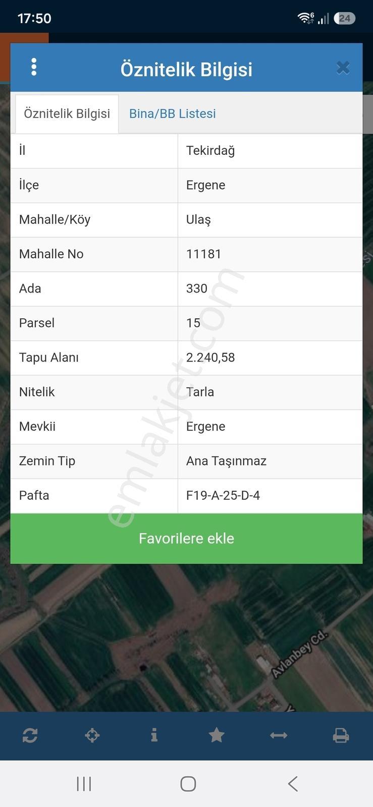 Ergene Ulaş'ta Ergene Nehir Mevkii 2.240 M² Satılık Tarla! - Görsel 13