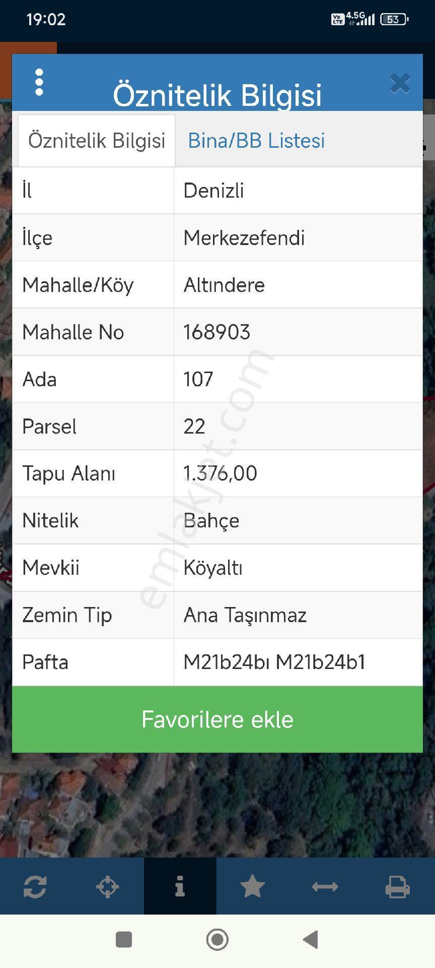 Denizli Altındere Satılık Bahçe - Görsel 2