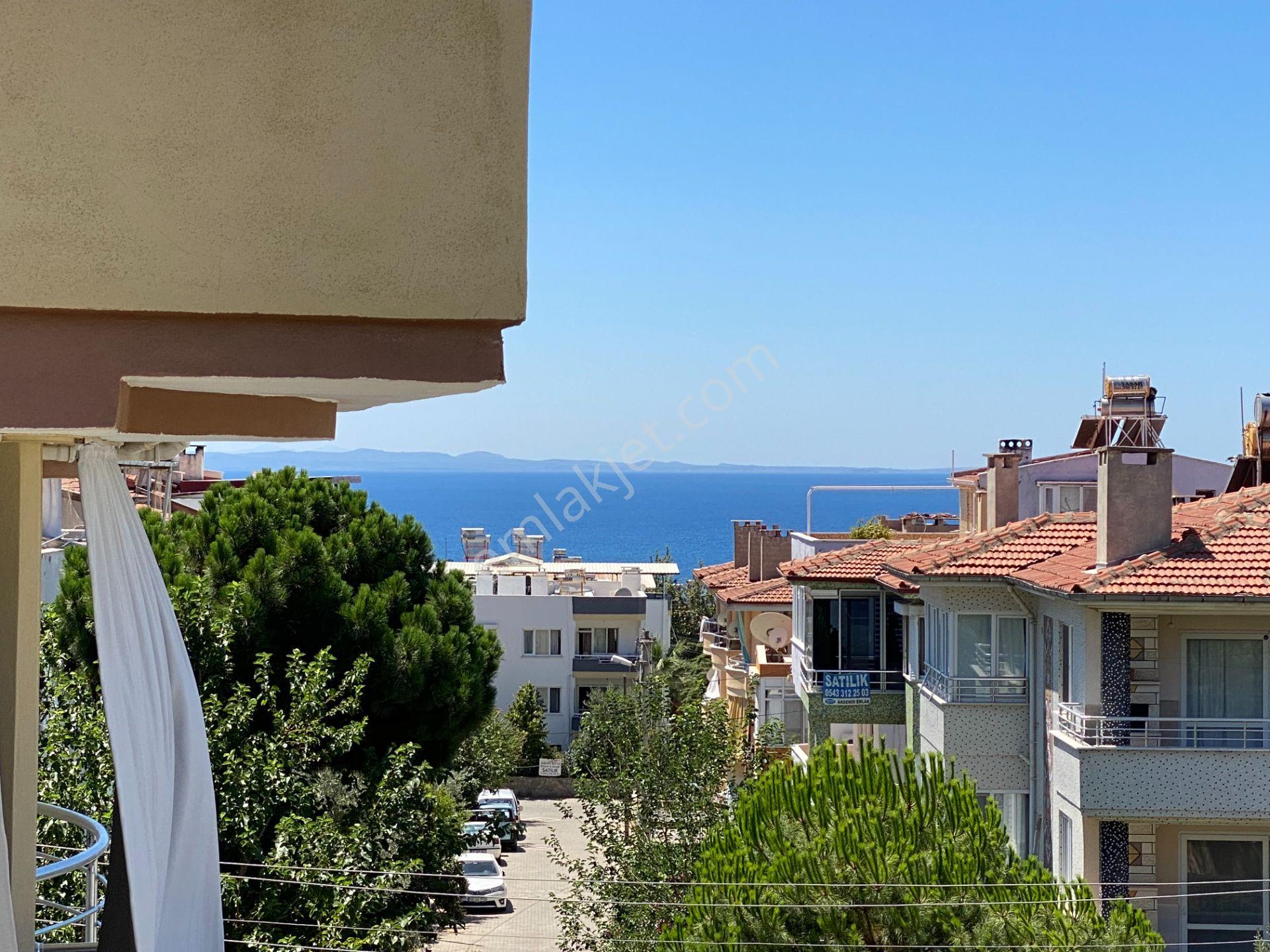 Altınoluk İlkbahar'dan Pazar Sokağında Deprem Etütlü Deniz Manzaralı Daire - Görsel 32