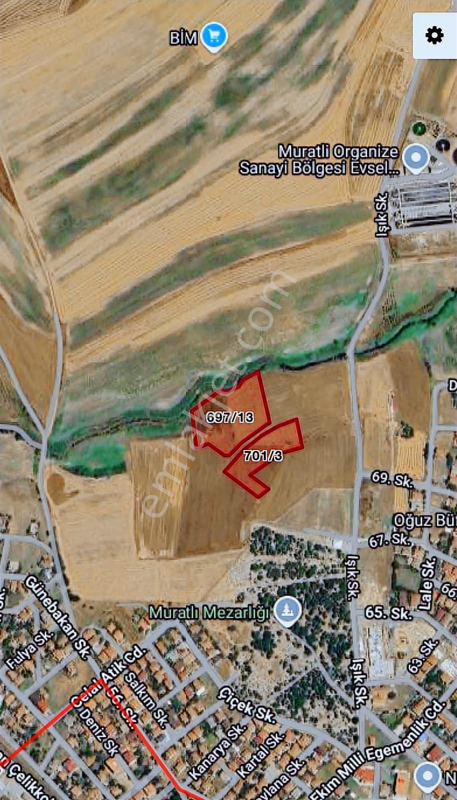 Muratlı Kurtpınar'da 2480 M2 Fırsat İmarlı Arsa - Görsel 5