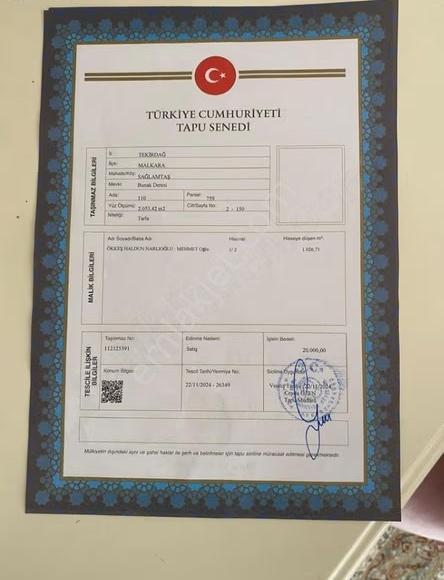 Malkara Sağlamtaş Köyünde, Köye Yakın Çok Amaçlı Satılık Tarla - Görsel 7