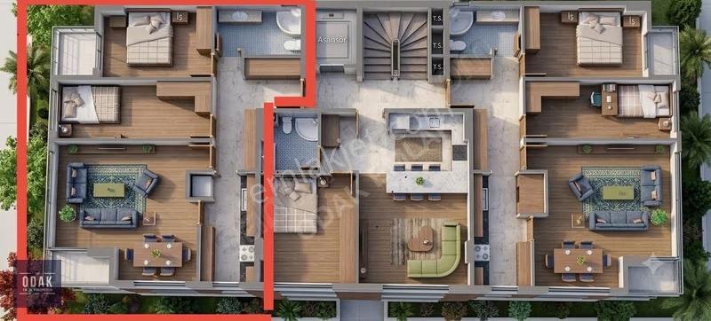 Odak'tan Kentsel Dönüşüme Girmiş 2+1 Yatırımlık Daire - Görsel 4