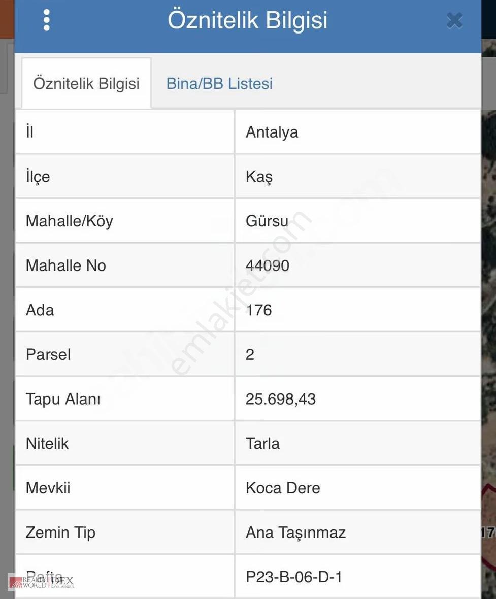 Kaş Gürsu'da Doğa İçinde Kaçırılmayacak Yatırımlık Arazi