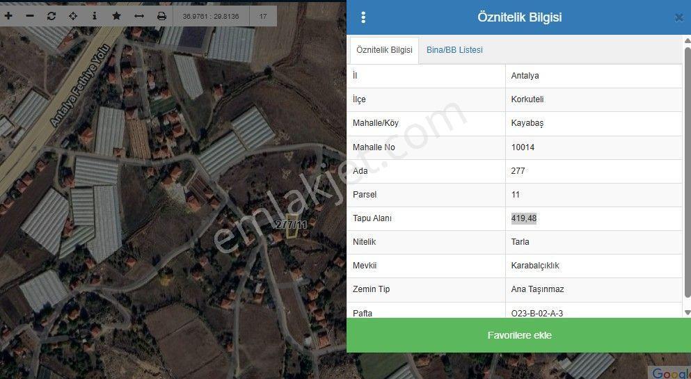Kayabaş Köy Yerleşim Alanı İçinde Arsa