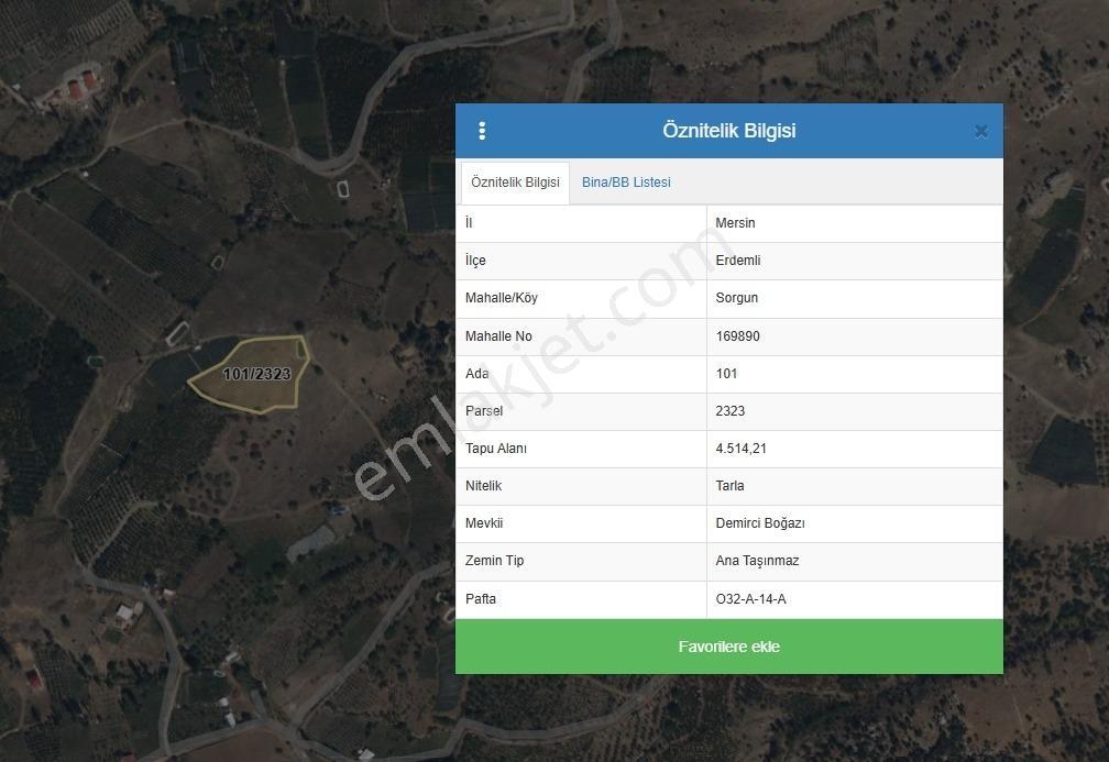Remax Toros'tan Erdemli Sorgun Yaylası'nda Satılık Tarla - Görsel 2