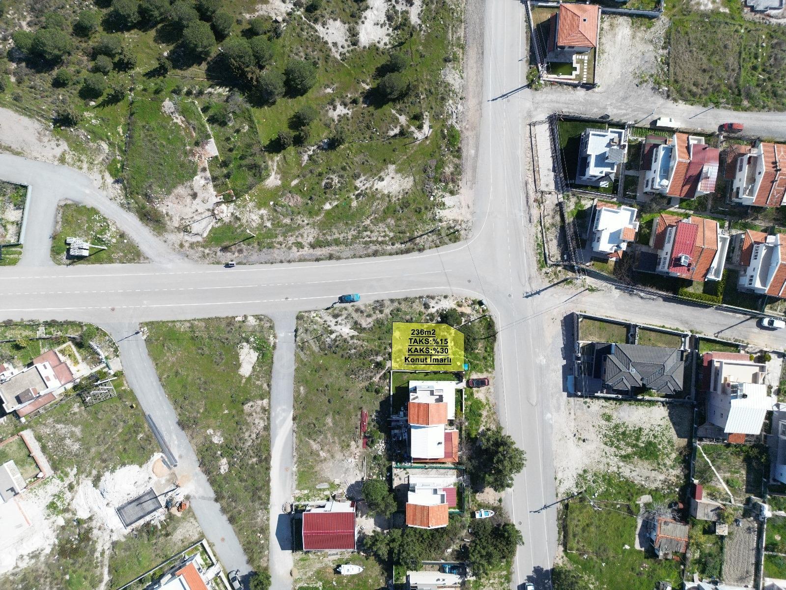 Karaburun Mordoğanda Önü Kapanmaz Deniz Manzaralı Arsa - Görsel 4