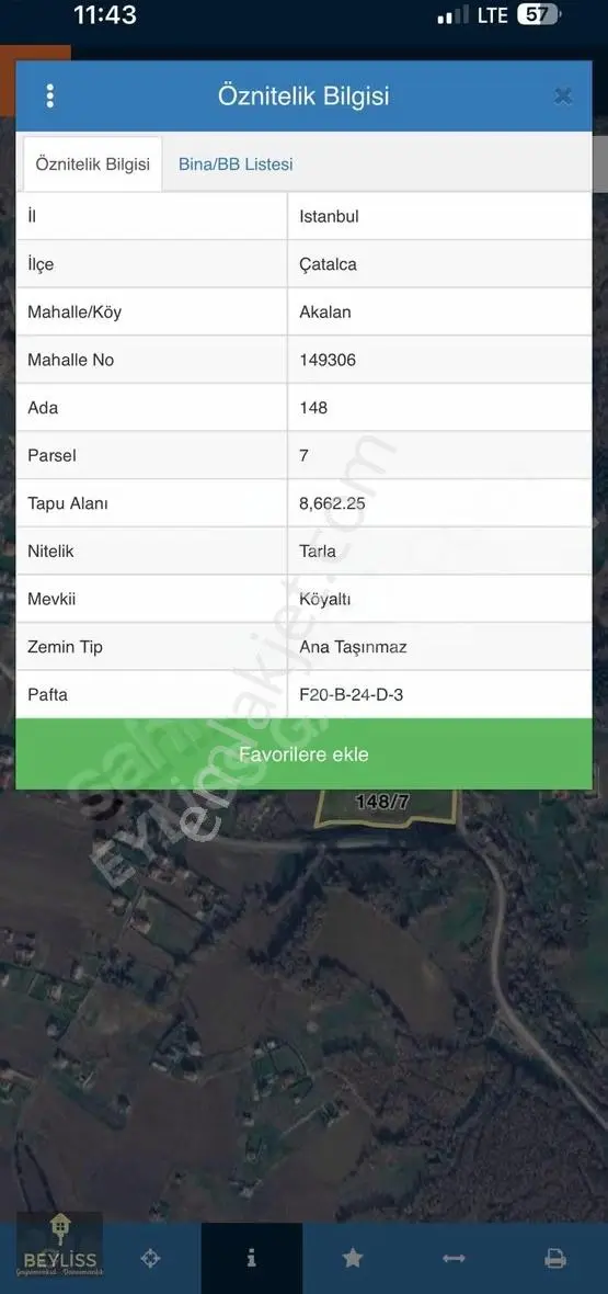 Çatalca Akalın'ın Kalbinde 619 M2 Çaplı Fırsat Arsa
