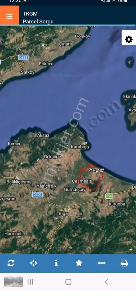 Çanakkale Biga Çeşme Altı Villa İmarlı Arsa