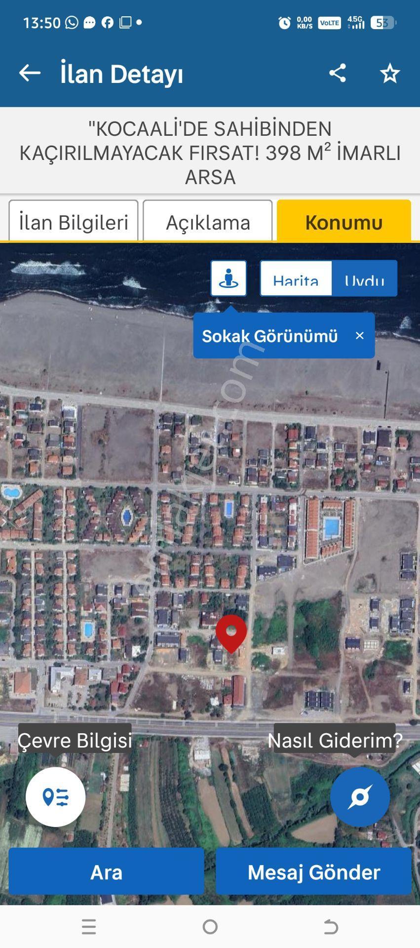 Sahibinden Kaçırılmayacak Fırsat Kocaali Yayla Mahallesi 398 M² Satılık Villa İmarlı Arsa