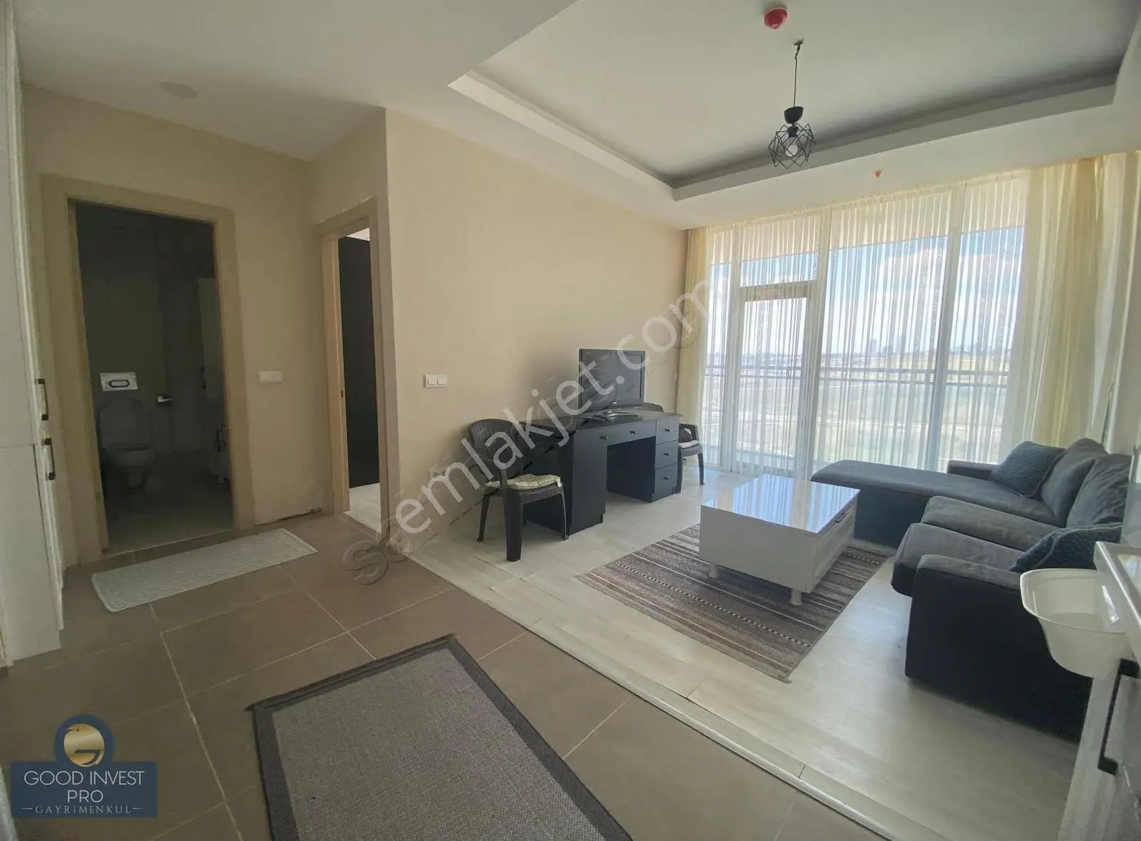 İncek Taşpınar Site İçinde Eşyalı Ferah Kiralık 1+1 Daire - Görsel 5
