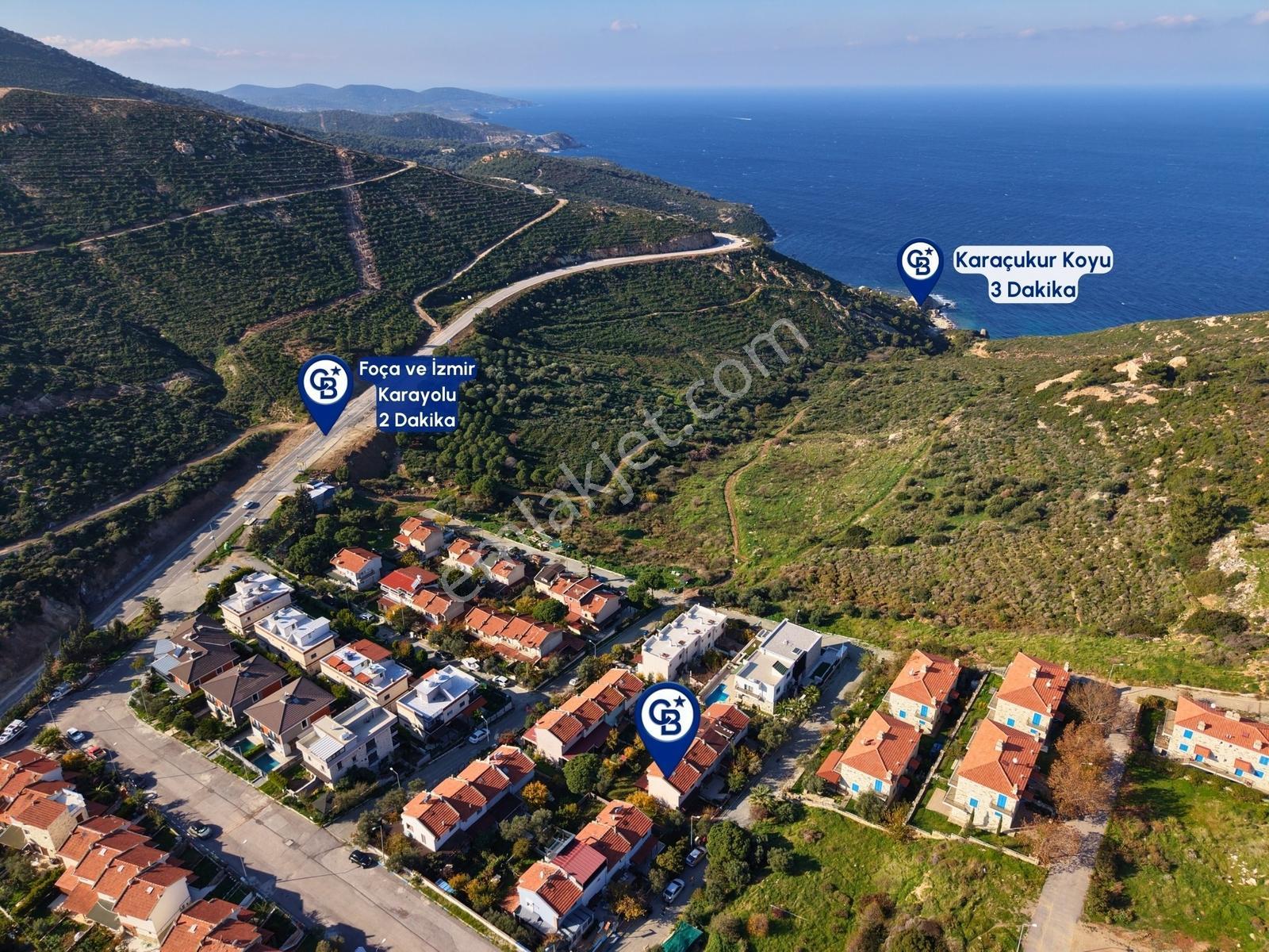 Yenifoça Fatih Mah. Satılık Manzaralı Dubleks 3+1 Villa - Görsel 30