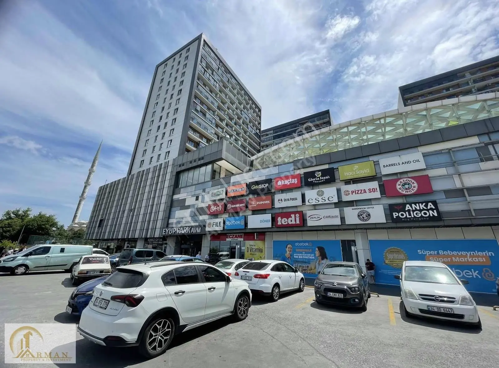 Eyüp Park Avm İşlek Yemek Katı Fırsat Dükkan Kiralık