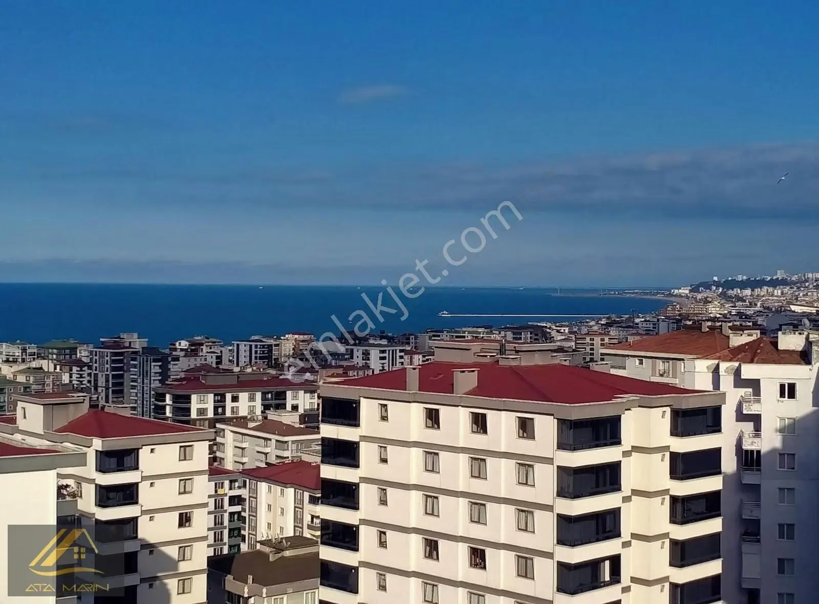 Samsun Atakum Yeni Mahalle'de Kiralık 2+1 Deniz Manzaralı Daire