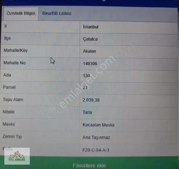 İstanbul Çatalca Akalan Mah. De Satlık Hisseli Yatırımlık Tarla - Görsel 5