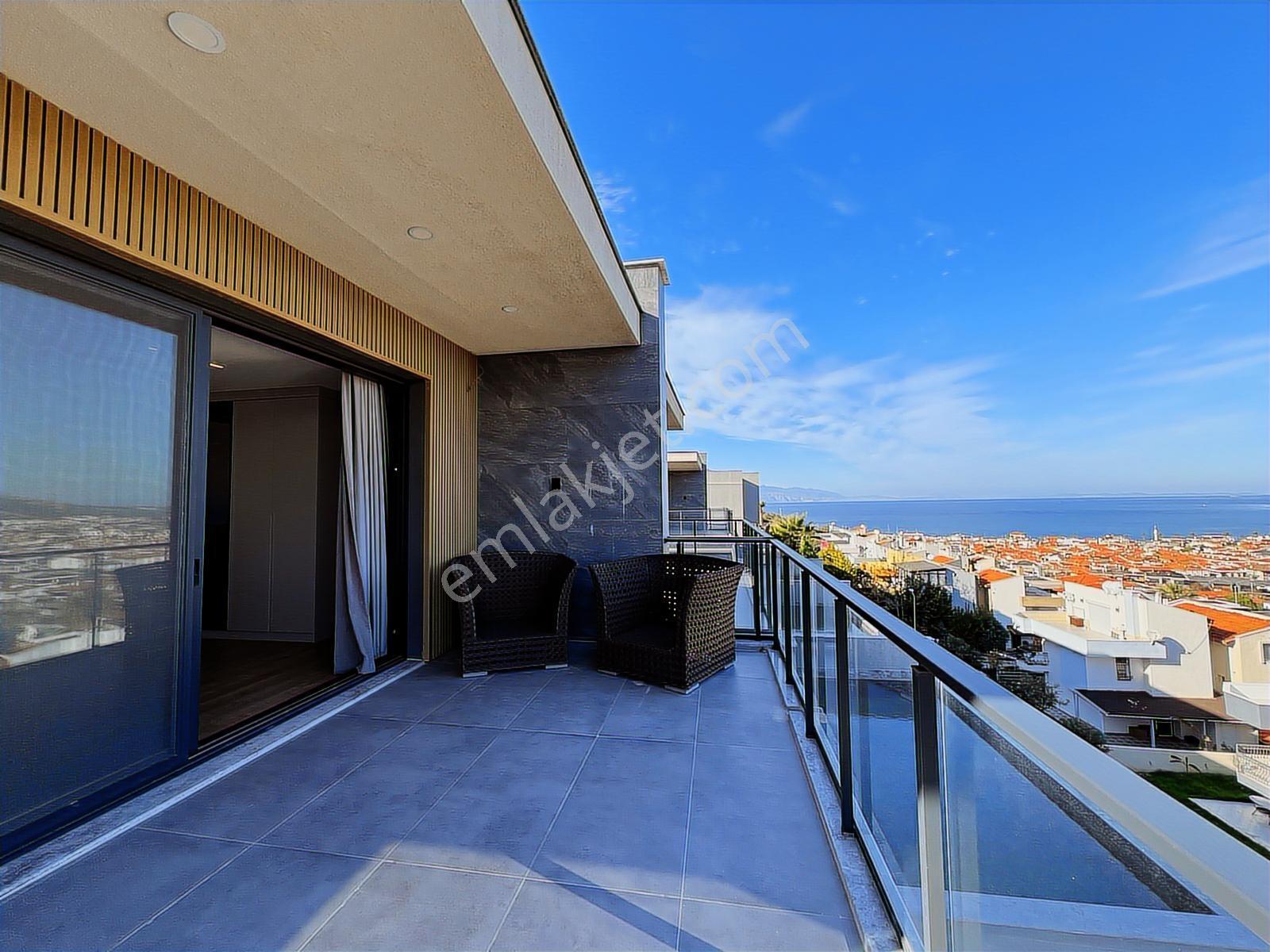 Çeşme Çiftlikköy De Full Deniz Ve Orman Manzaralı Lüks Villa - Görsel 17