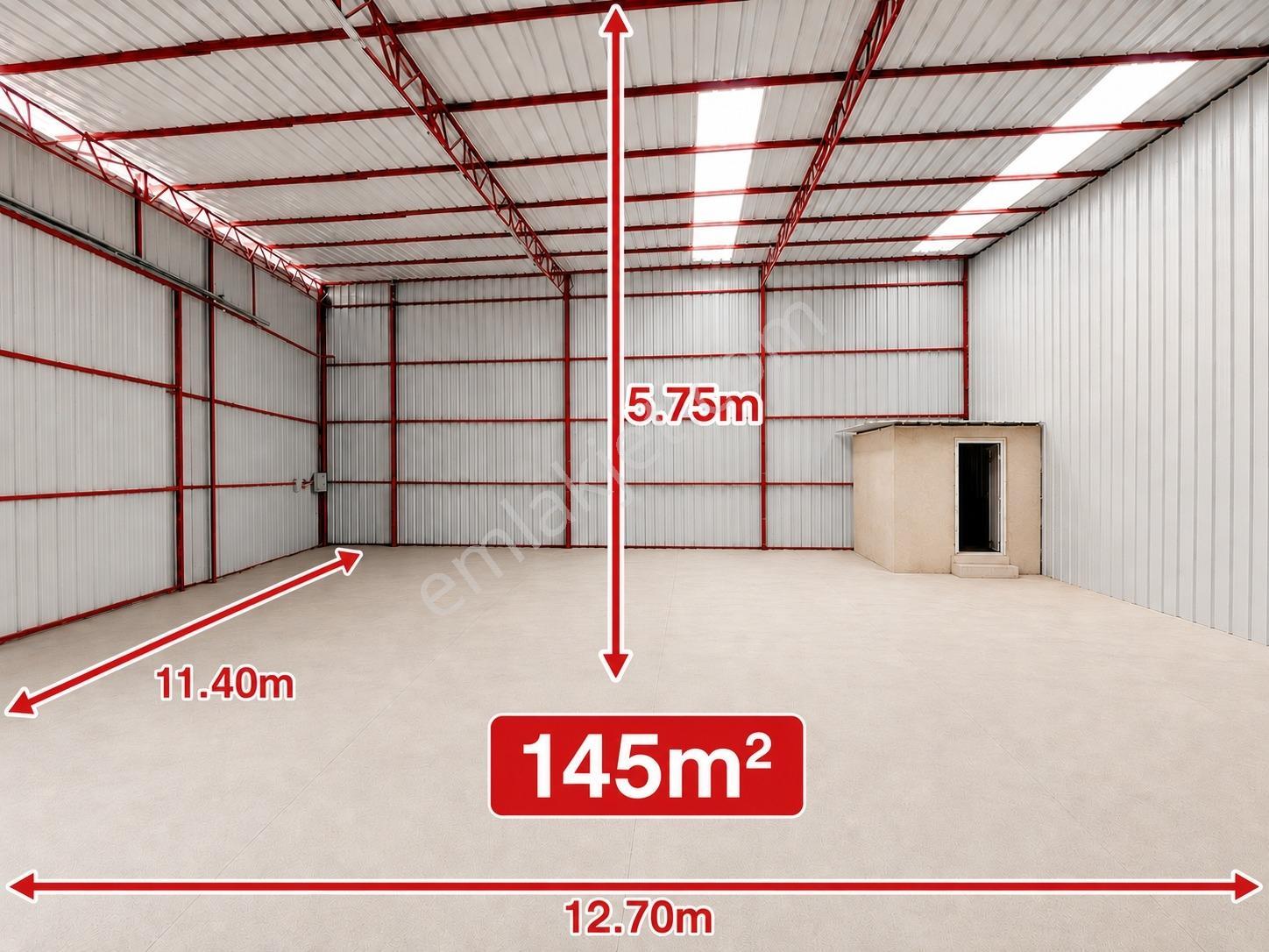 Poyraz'da Ünsal'da 145m2 Kiralık Depo
