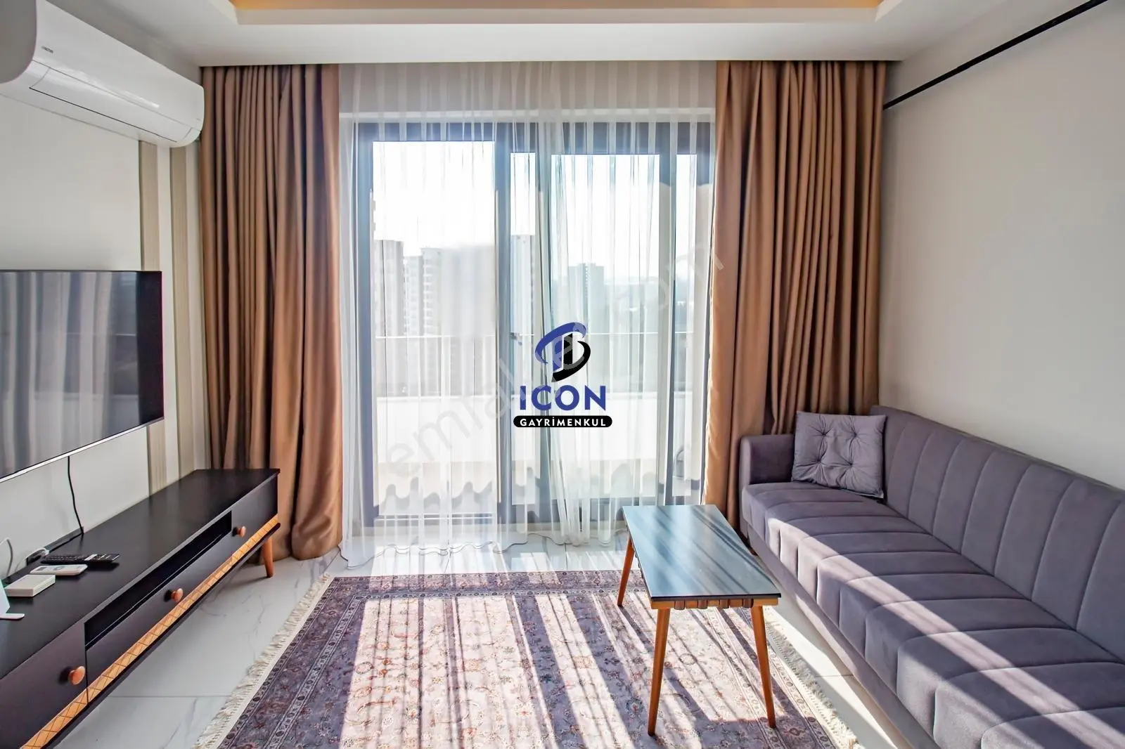 Icon'dan Deniz Mah'de Full Eşyalı Denize 500 M 1+1 Daire - Görsel 2