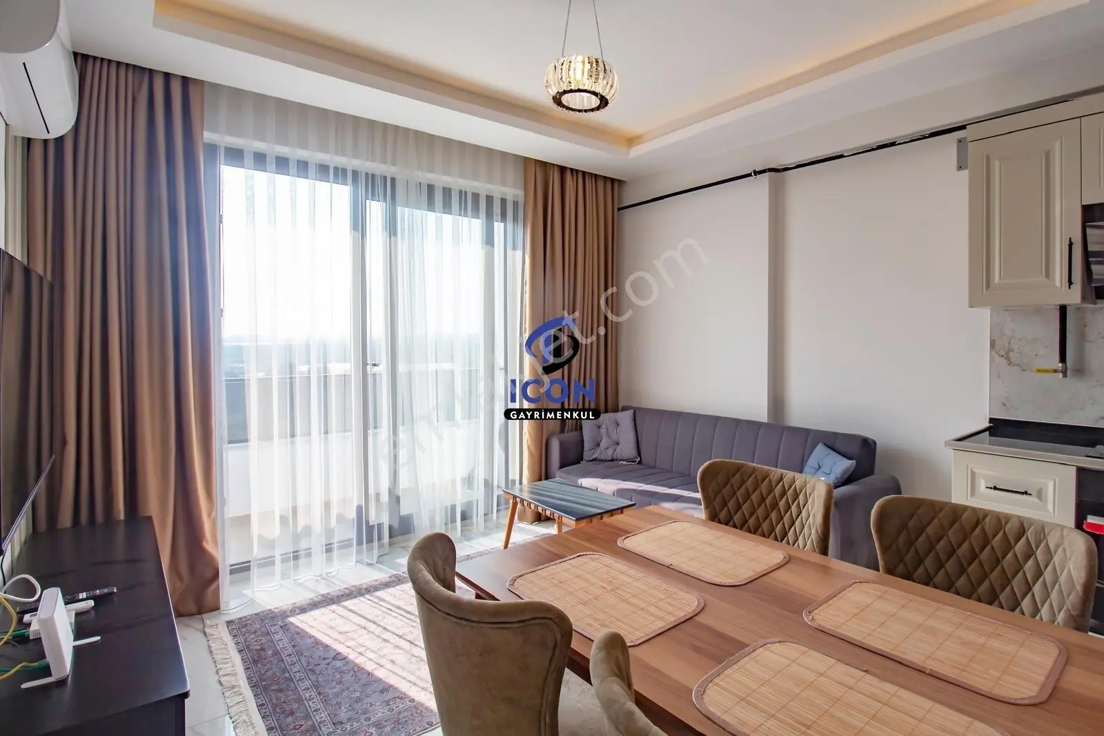 Icon'dan Deniz Mah'de Full Eşyalı Denize 500 M 1+1 Daire - Görsel 7