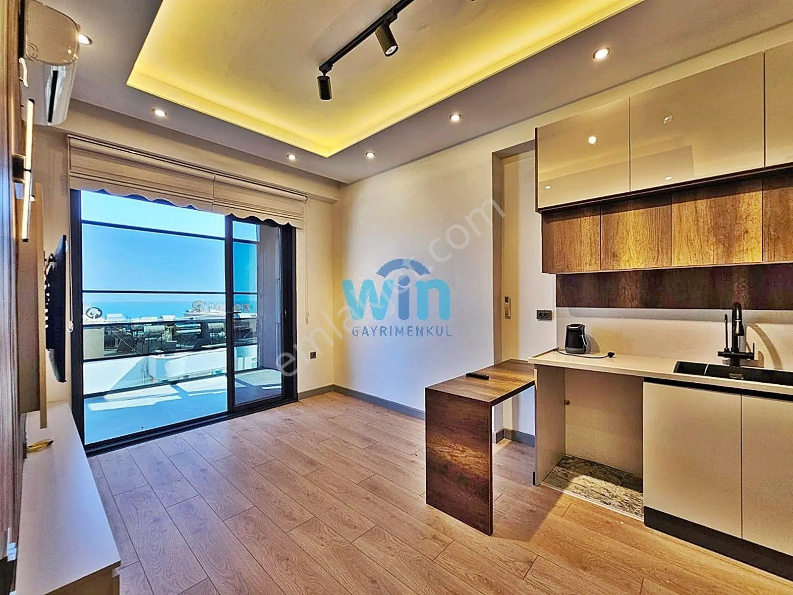 Win'den Tömükte Deniz Manzaralı Site İçi Satılık 1+1 Daire - Görsel 3