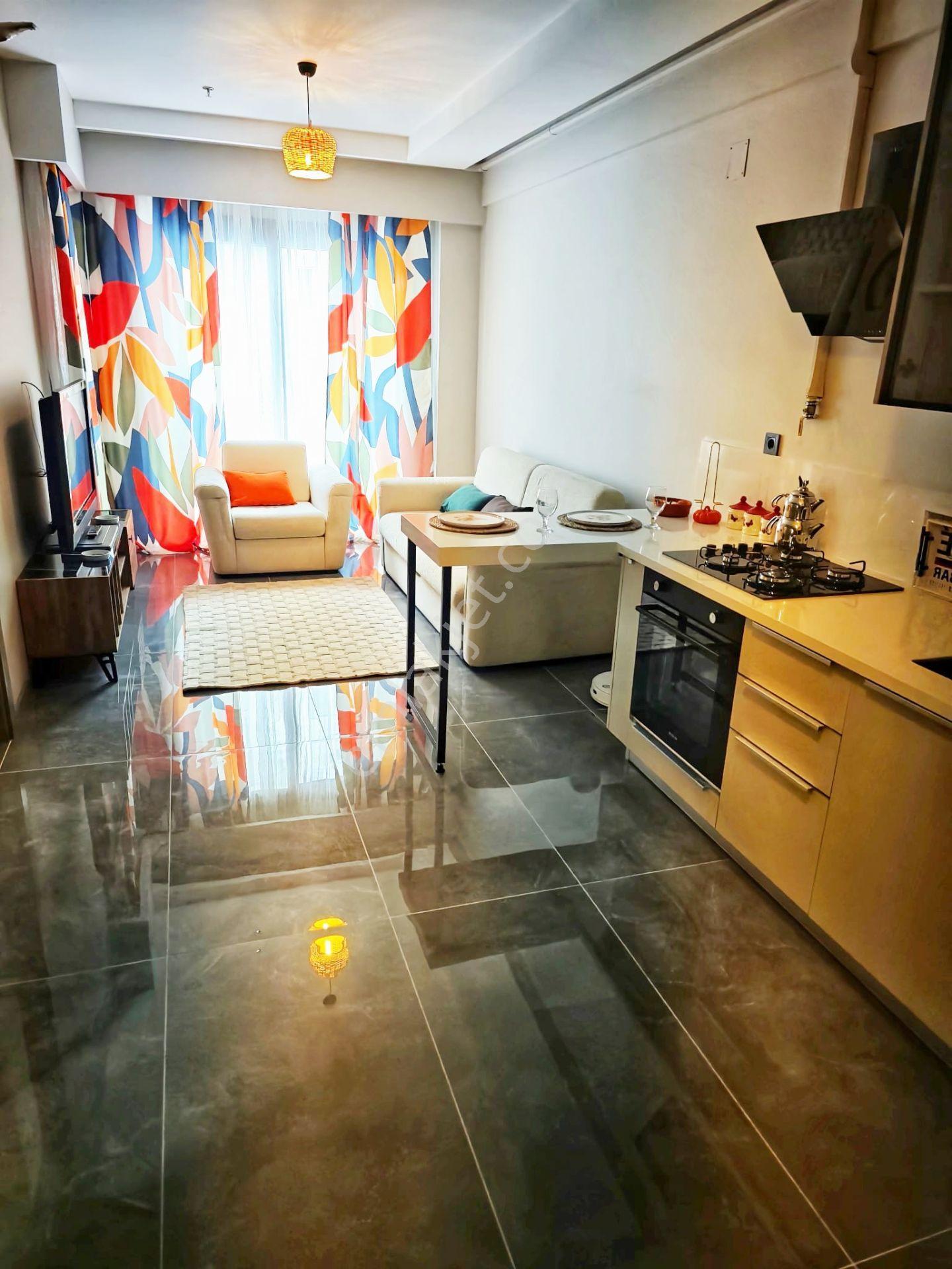 Türkmenbaşı Akbank Noter Civarı Full Eşyalı Lüx 1+1 Kiralık Daire - Görsel 2