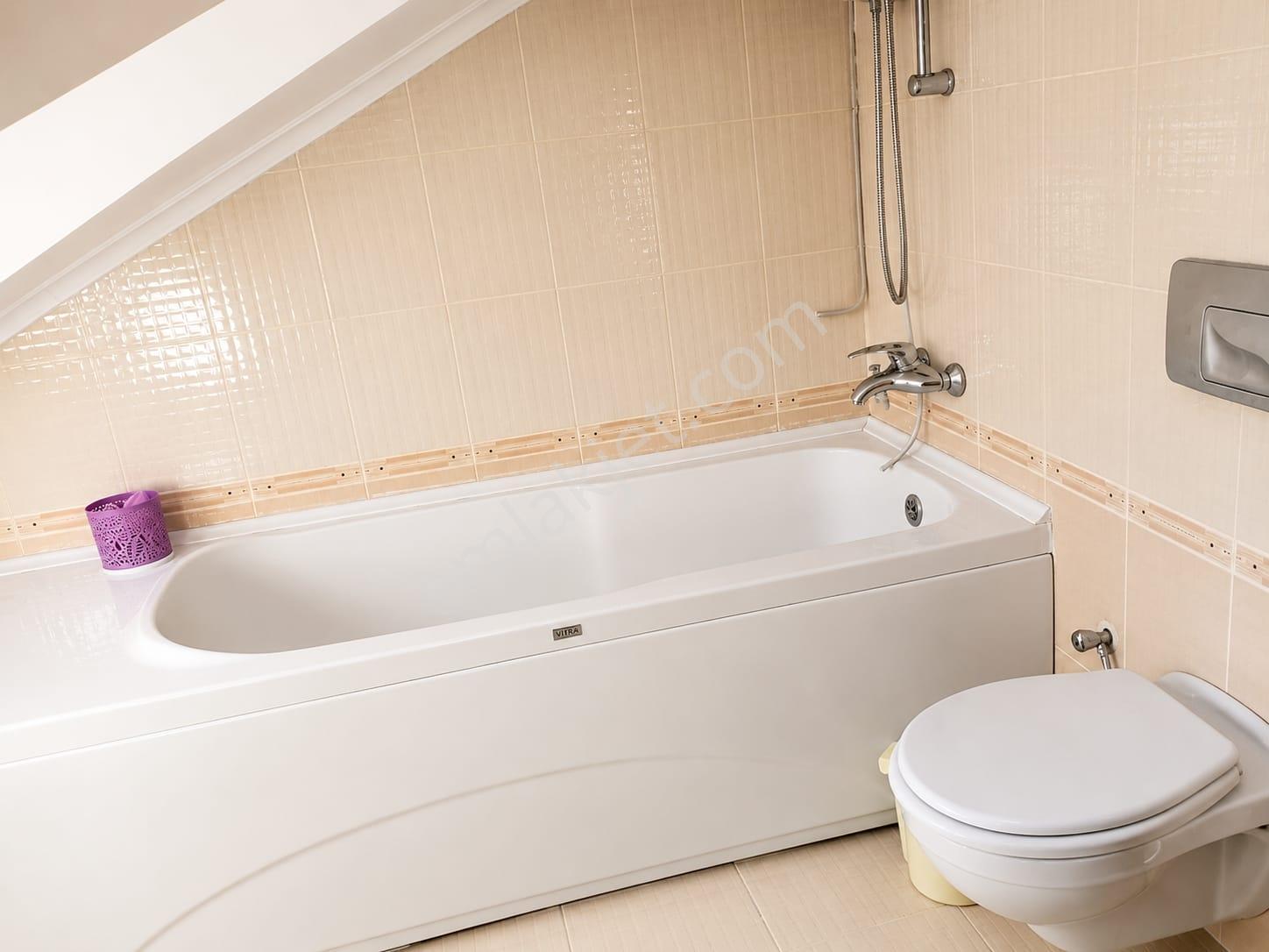 Alanya Tepe 3+1 Lüx Eşyalı 190m2 Kale Deniz Manzara Özel Otopark - Görsel 12