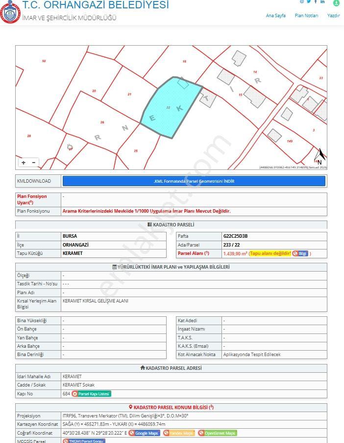 Invest Globalden Orhangazi Keramette 33m² İmarlı Evli Zeytinlik - Görsel 4