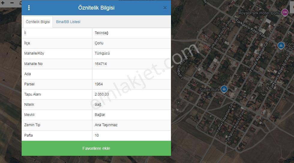 Turyap'tan Çorlu Türkgücü' Nde Satılık Bağ Yeri - Görsel 3