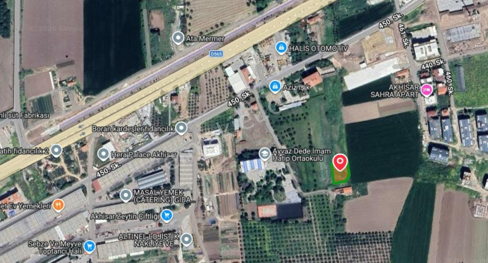 Satılık Ticari İmarlı Arsa Hürriyet Mah. Manisa Akhisar