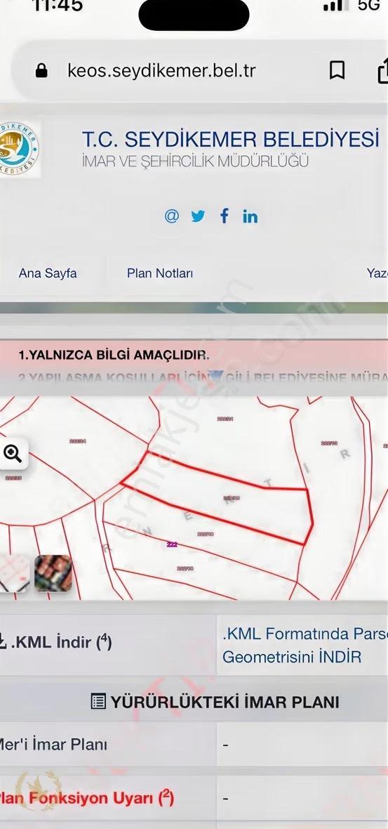 Seydikemer Yaka Tlos Antik Köyde Evler Yani 2448mt Mülk Satılık - Görsel 12