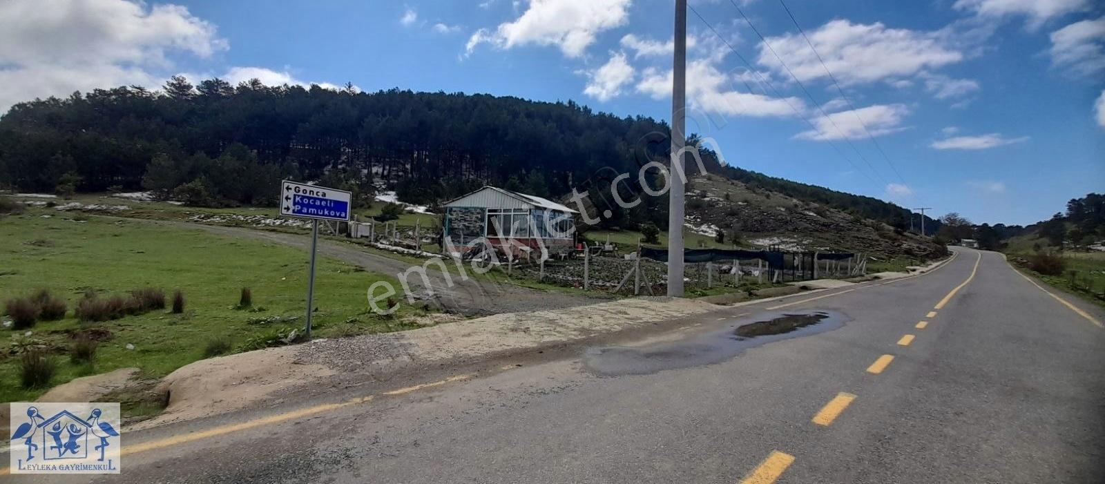 Pamukova Çilekli'de Resmi Yol Su 1050m2 Manzaralı Tarla - Görsel 6