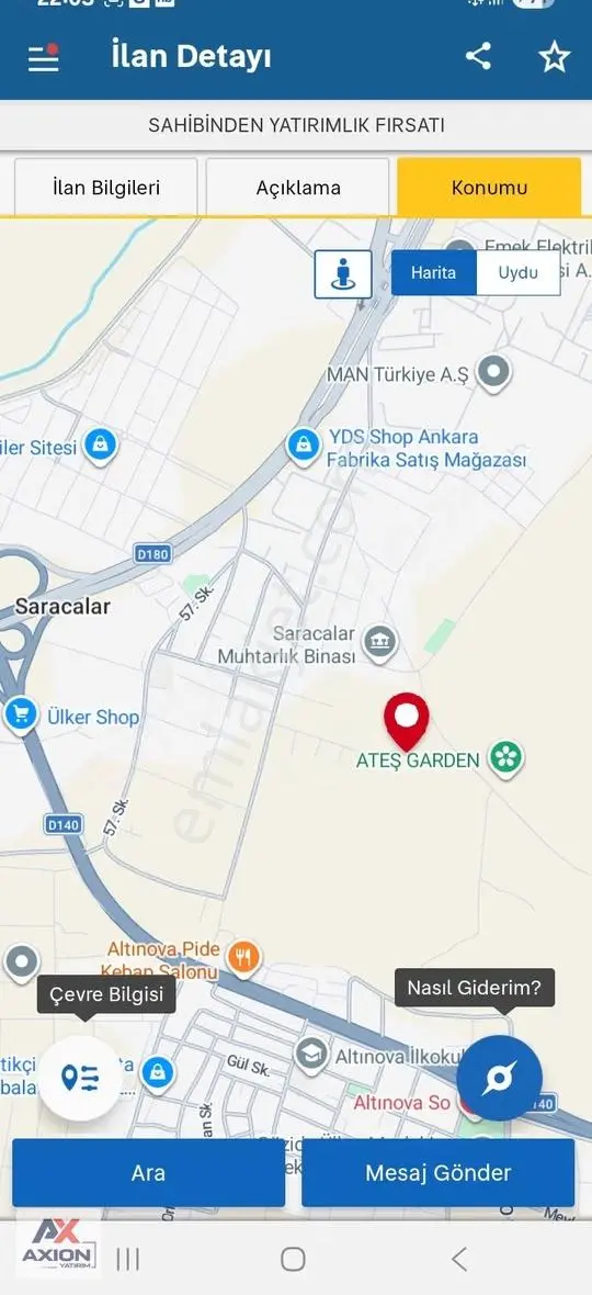 Esenboğa Fuar Alanı Bitişik Parsel Ticari Konut İmarlı Arsa - Görsel 2