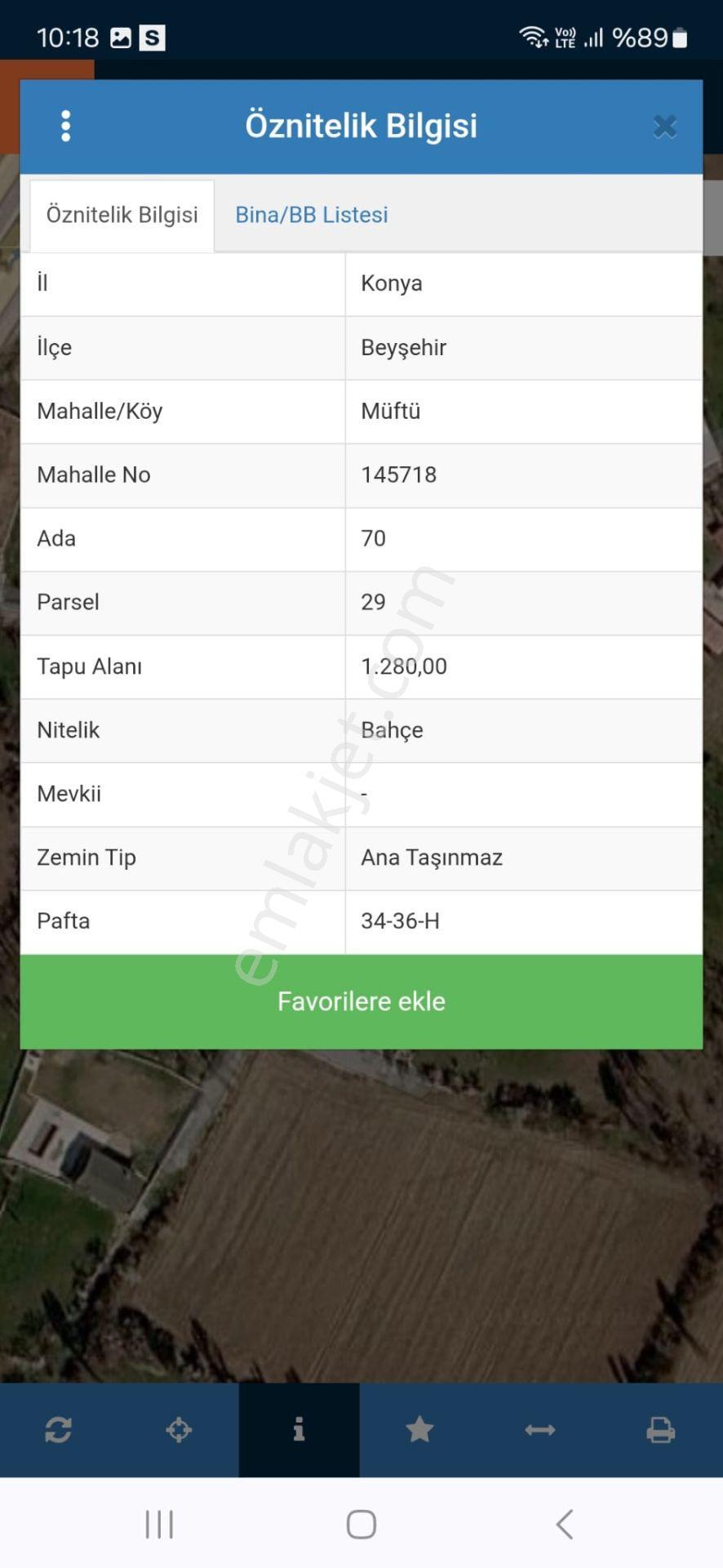 Beyşehir Müftü'de Satılık 1221 M² Yatırımlık Bağ - Görsel 7