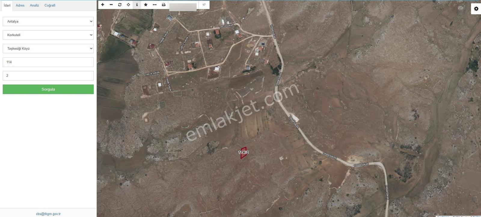 Poyraz'dan Korkuteli Taşkesiği Mahallesinde 501m² Satılık Arsa - Görsel 2