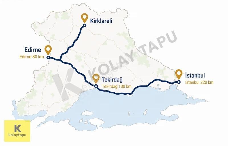 Kolaytapu Kırklareli Merkez 41.700 M² Tesis İmarlı Fırsat Arazi! - Görsel 26