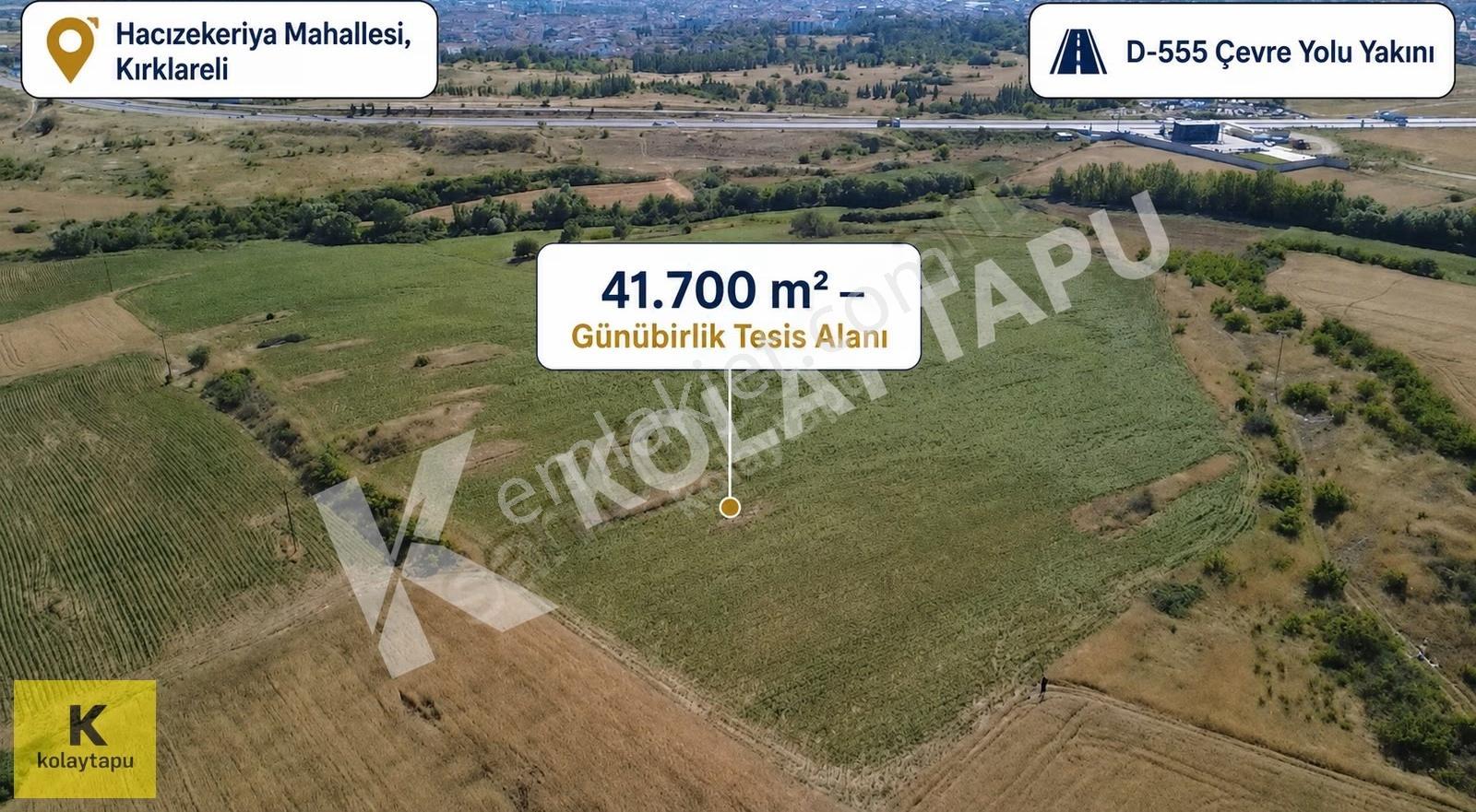 Kolaytapu Kırklareli Merkez 41.700 M² Tesis İmarlı Fırsat Arazi! - Görsel 32