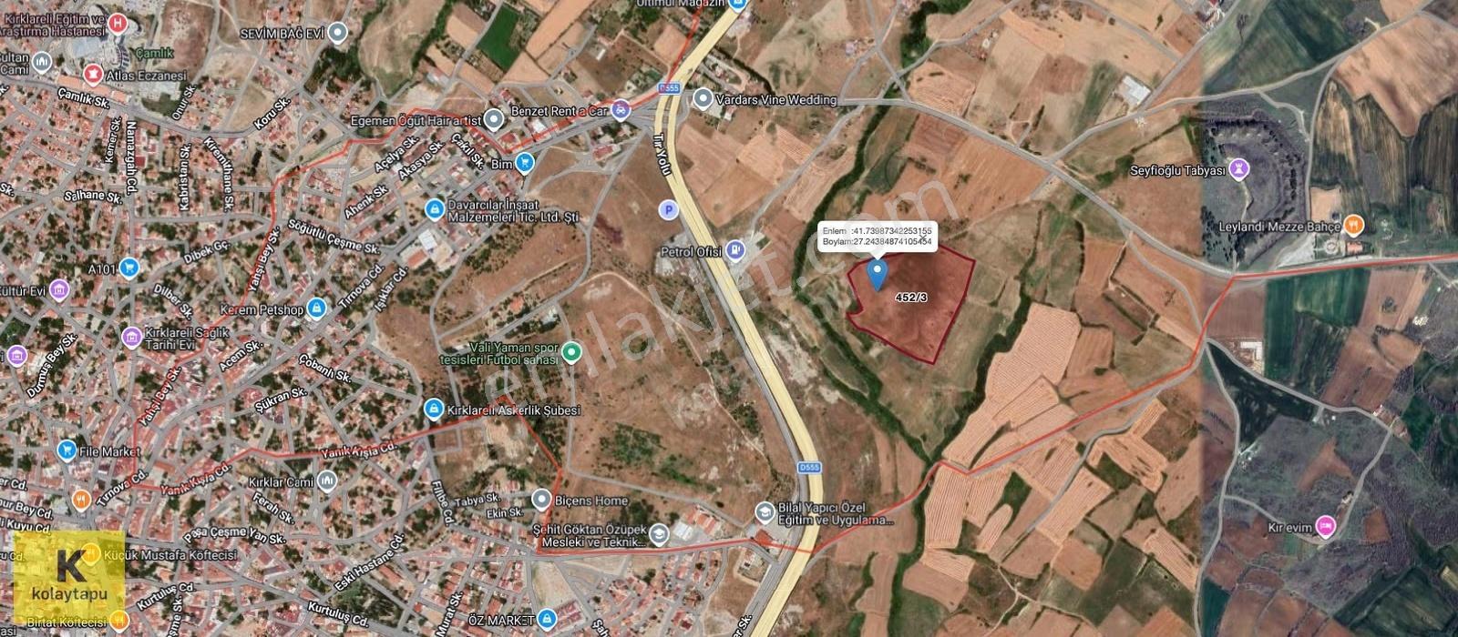 Kolaytapu Kırklareli Merkez 41.700 M² Tesis İmarlı Fırsat Arazi! - Görsel 33
