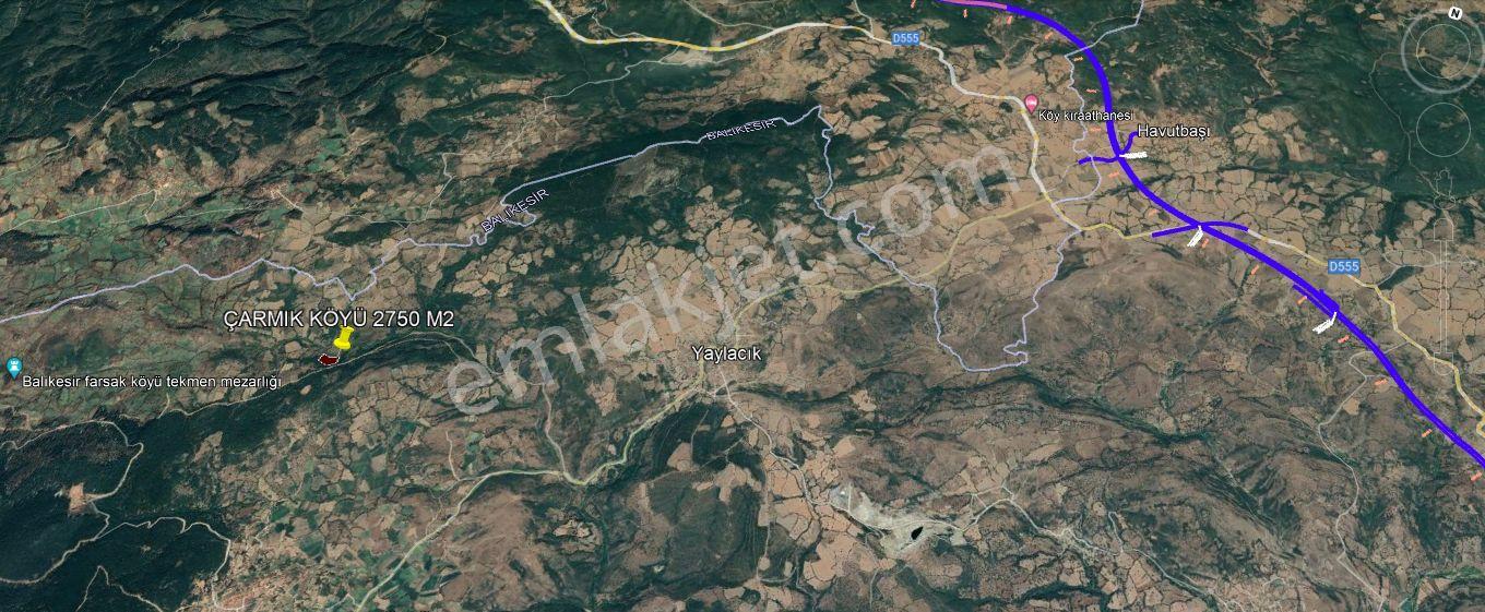 Balya Çarmık Köyü 2735 M2 Satılık Arazi - Görsel 4