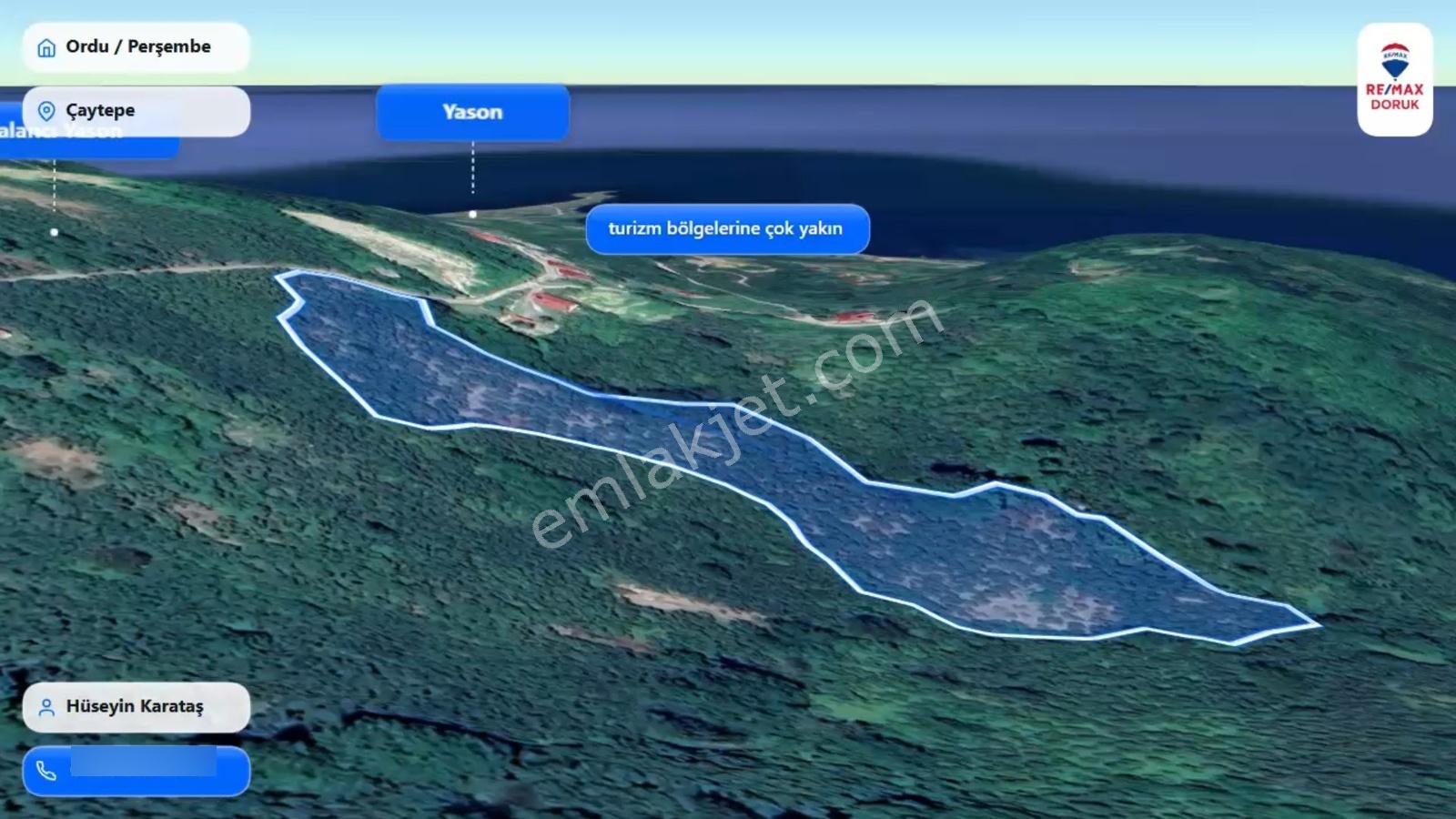 Perşembe'de Çaka Ve Yason Manzaralı Fırsat Arazi | 11468 M² - Görsel 7