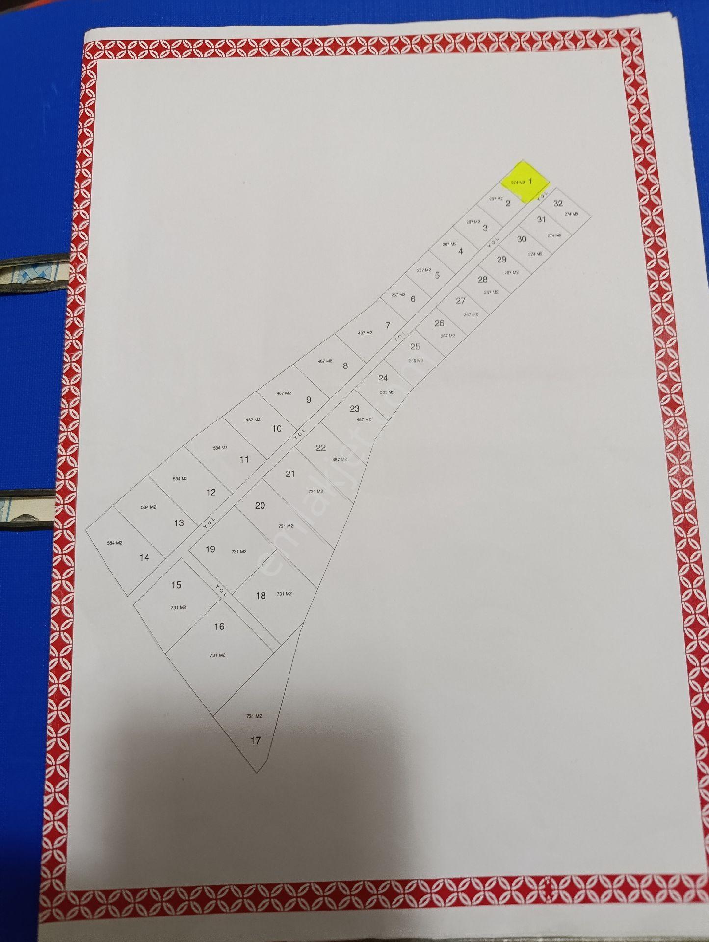 Saray Kurtdere'de Muvafakatnameli Satılık 274m² Hisseli Yer (sarı 1 Numara)