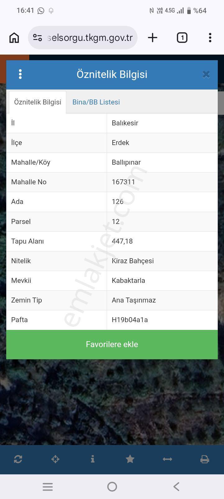Erdek Ballipinarda 447 M Kiraz Bahçesi - Görsel 9