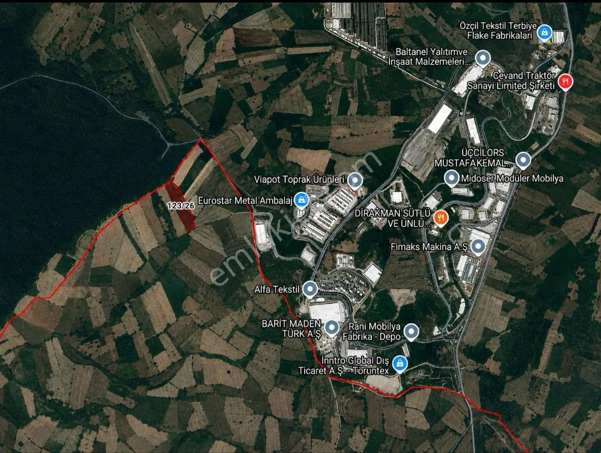 Paşalar'da 13.384 M2 Yatırımlık Satılık Tarla
