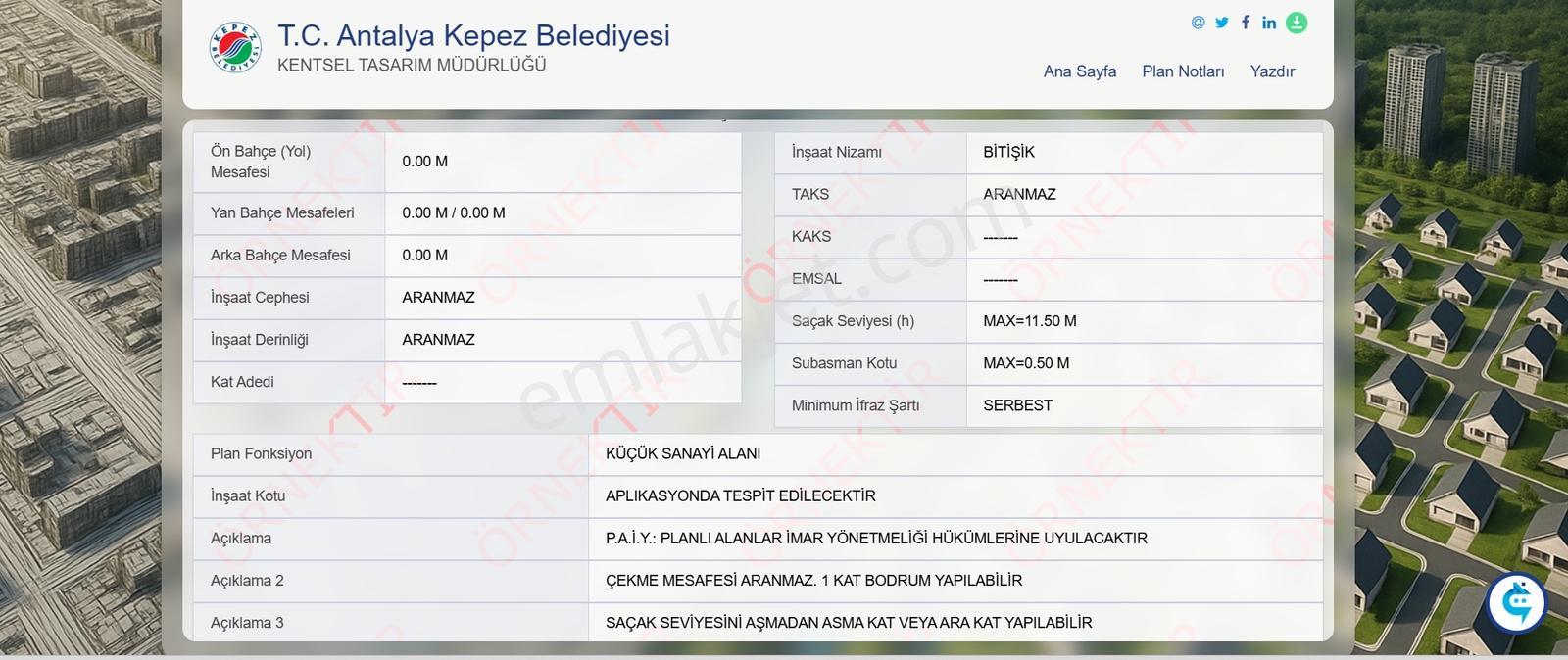 Varsak Altıayak'ta 264 M2 Satılık Arsa - Görsel 2