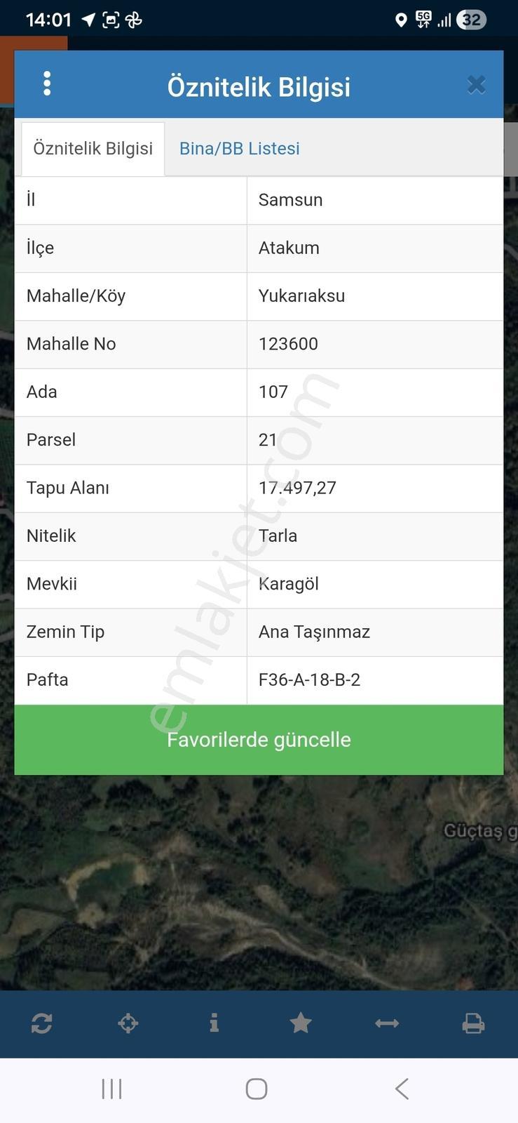Atakum Yukarıaksu Mah. De Satılık 17 Dönüm Tarla Deniz Manzaralı - Görsel 8