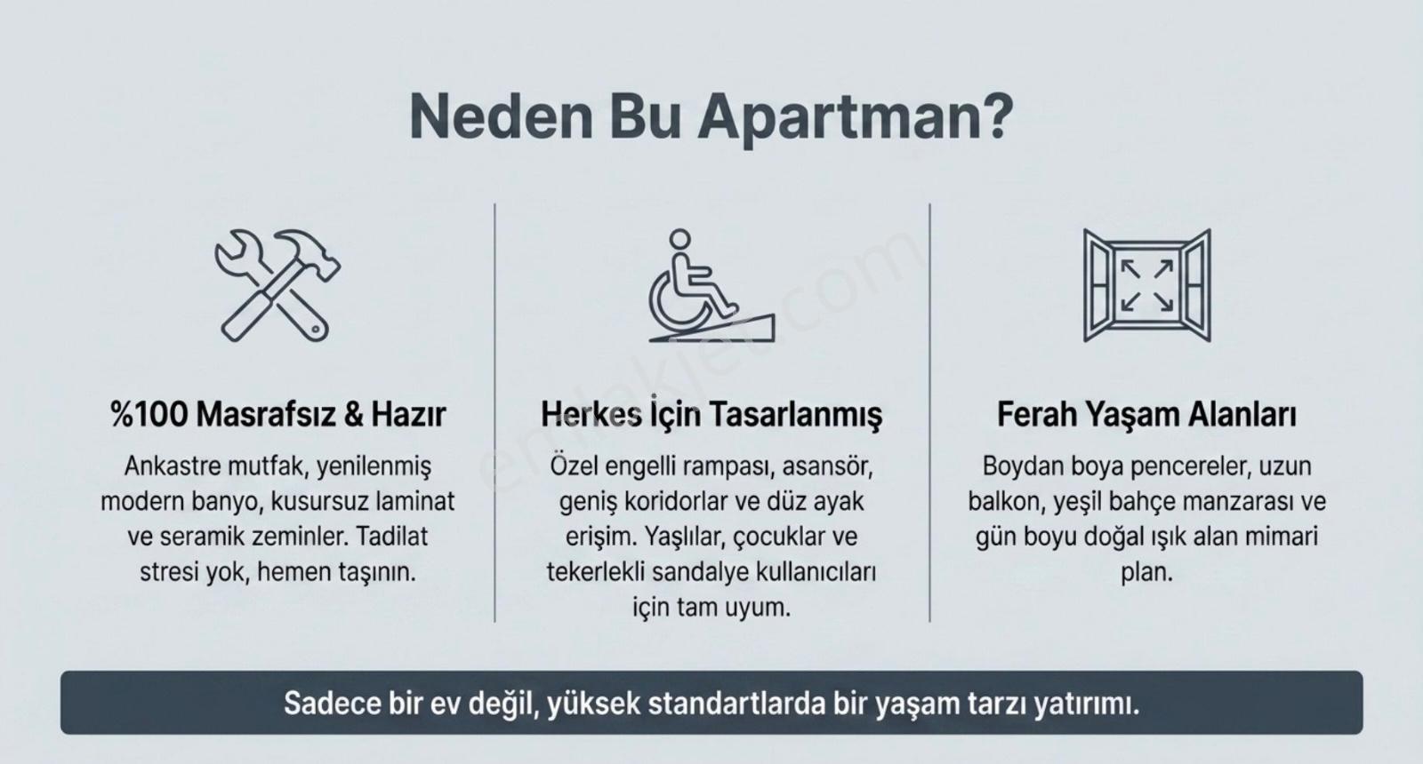 Ata Emlak'tan Yeni Binada 2+1 Yüksek Giriş Kiralık Daire - Görsel 11
