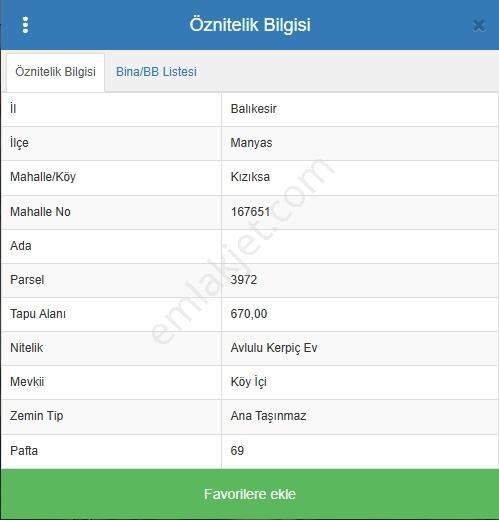 670m² İmarlı Arsa | Manyas Kızıksa | Doğalgazlı Köy İçi - Görsel 3