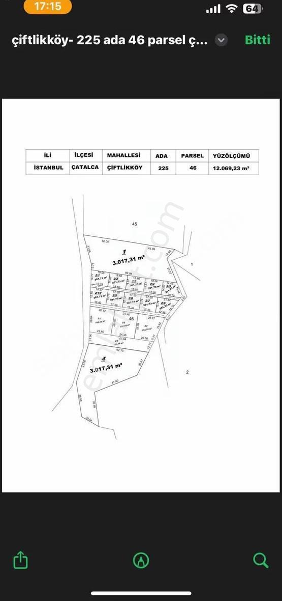 Çatalca Çiftlikköy De Satılık 754 M2 Hisse - Görsel 2
